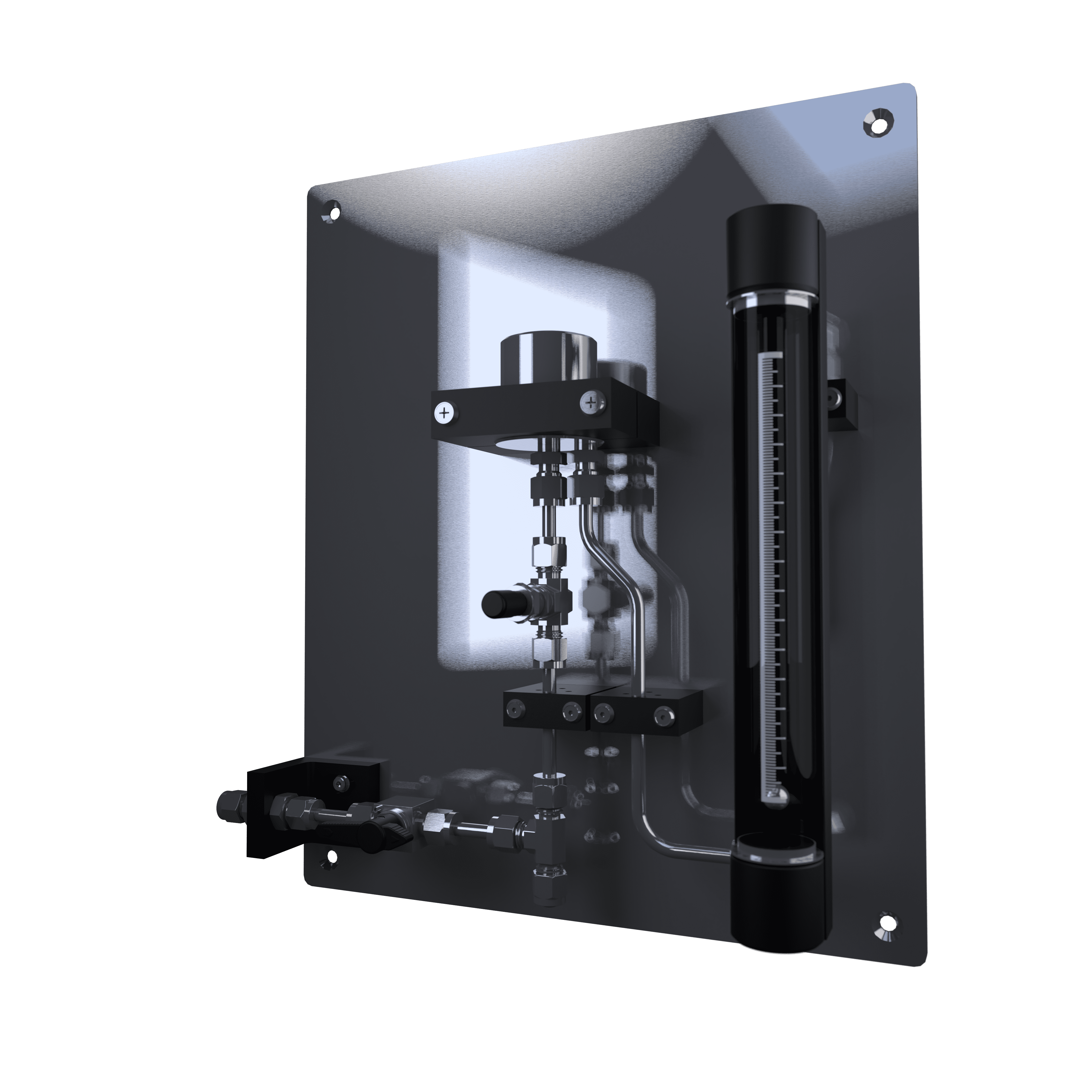 stainless steel sampling panel O2P0D view 2 