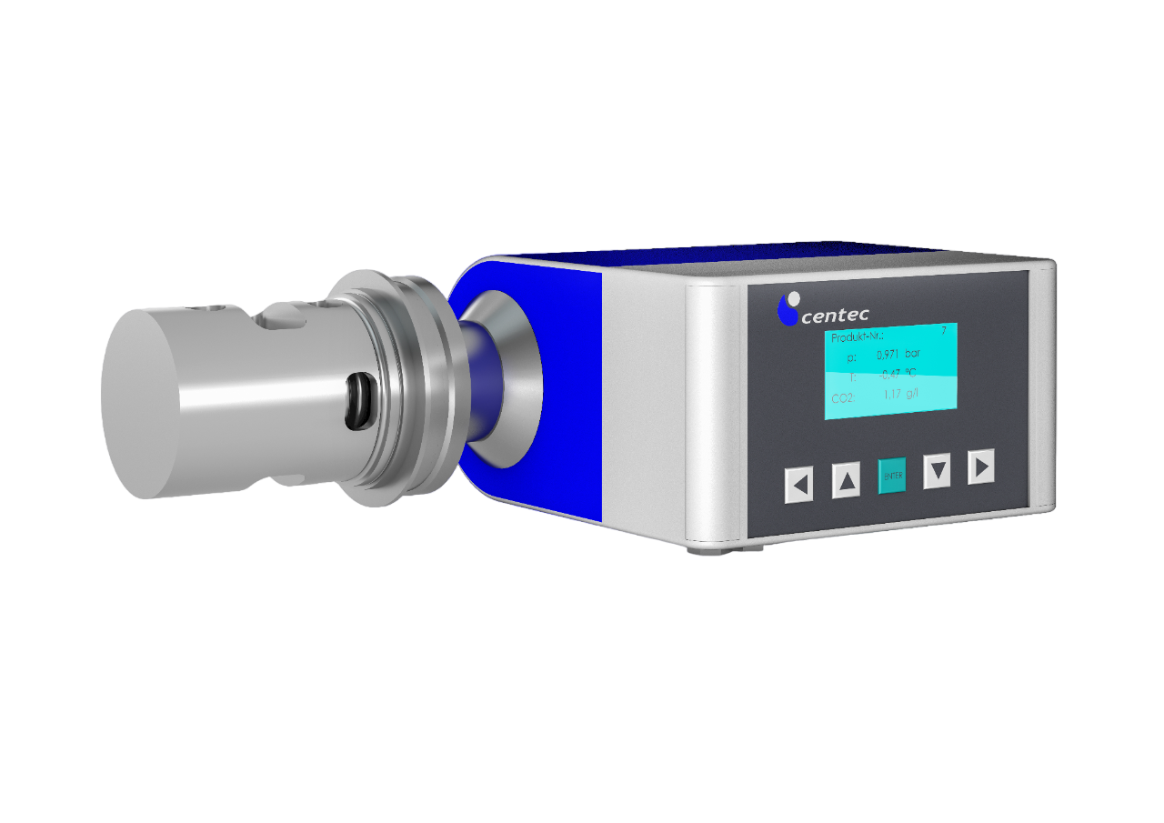 Inline disolved CO2 sensor