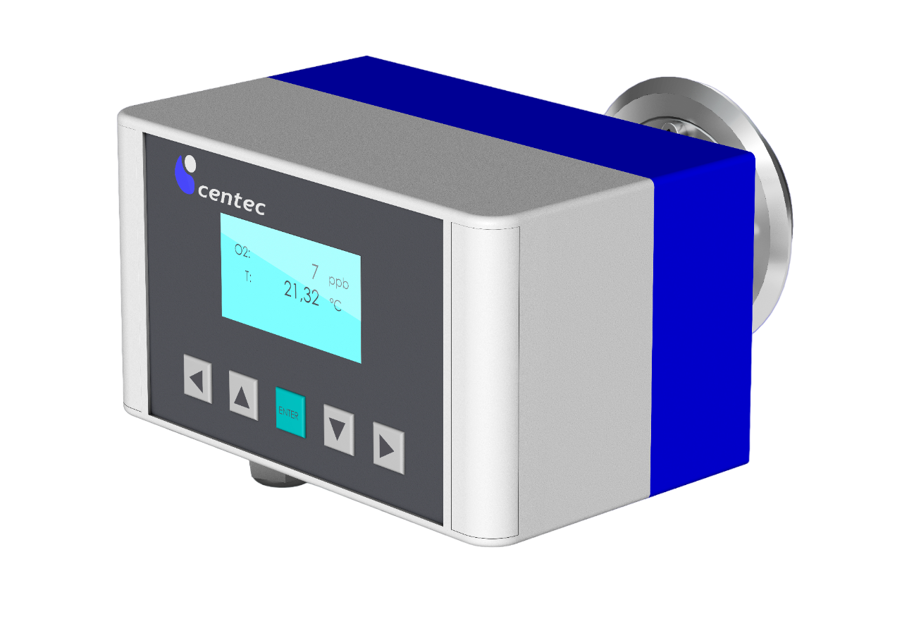 Inline dO2 analytic sensor